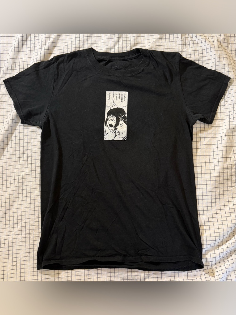 Junji Ito Collection - Black Graphic Manga Panel T‑Shirt - Men's Casual Tee